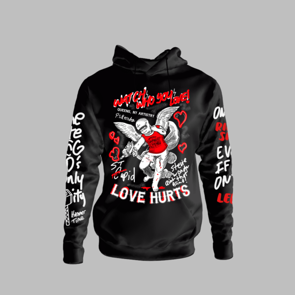 i run queens loves hurts hoody